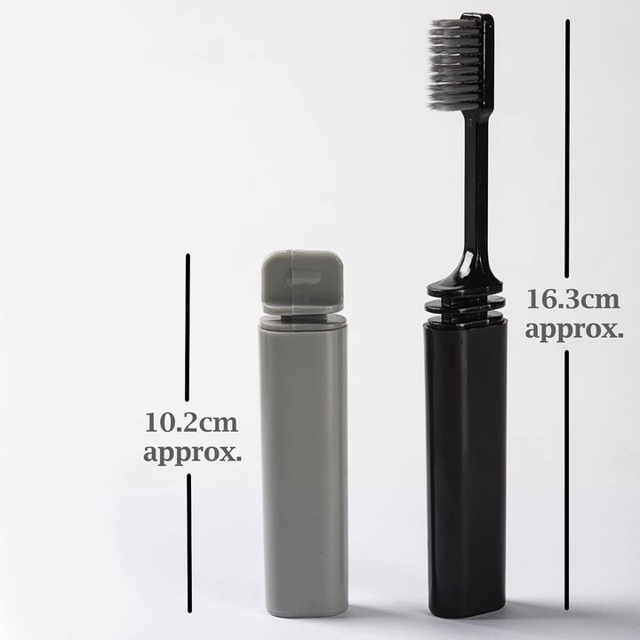 Bamboo Charcoal Folding Toothbrush for Travel Camping H