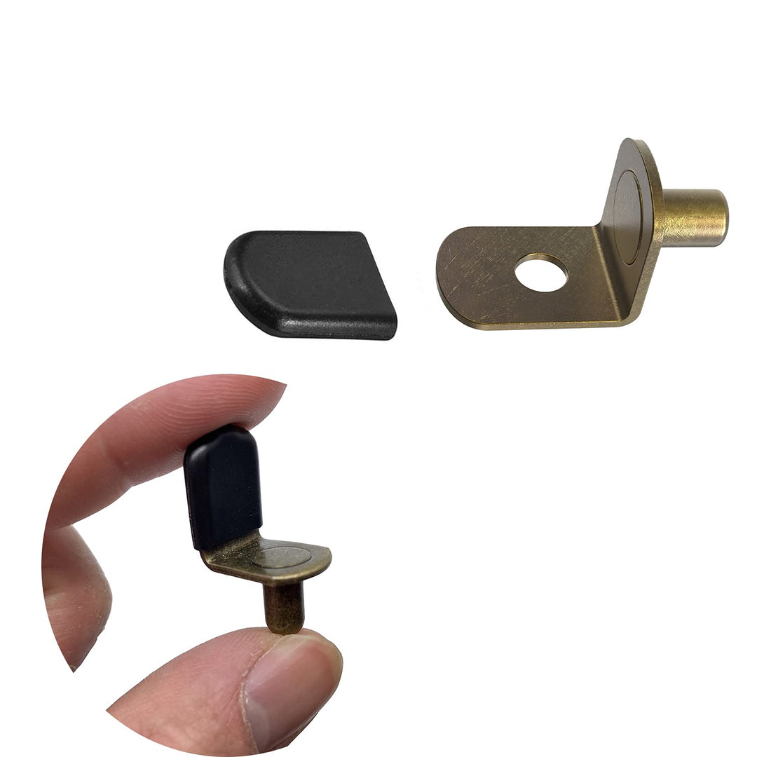 Bronze Shelf pins, Glass Supports Furniture Cabinet Closet Bookcase Shelf Bracket-Style Pegs 30 Pack.