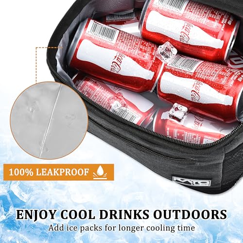 Insulated Lunch Bag for Women Men, Leakproof Thermal Re