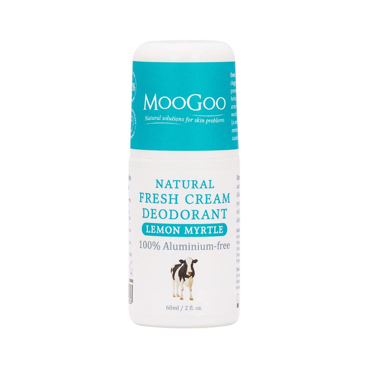 Natural Deodorant Lemon Myrtle - Non-Irritating, Bicarb &amp; Aluminium-Free Roll-On, Odor Control for Adults &amp; Kids