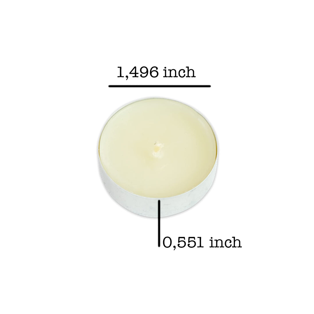 The Biggest Impact – Vanilla Scented 10 Pack Tealight Candles Have a Burning Time of 4 Hours, are Smokeless and Long Lasting, Home Decorative