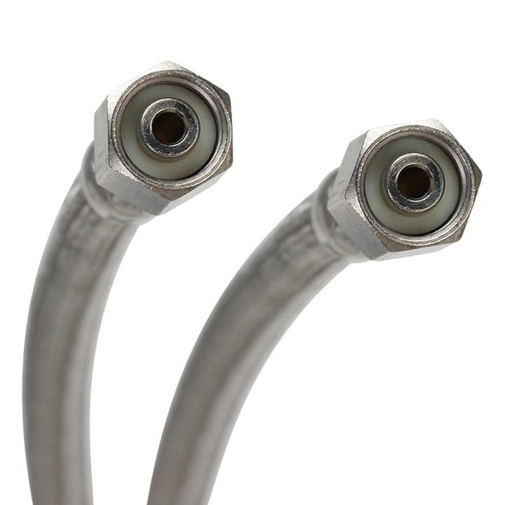 Fluidmaster 12IM72 Ice Maker Connector, Braided Stainless Steel - 1/4 Compression Thread x 1/4 Compression Thread, 6 Ft. (72) Length