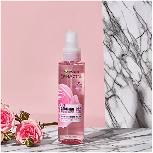 SkinActive Facial Mist Spray with Rose Water, 4.4 Fl Oz (130mL), 1 Count (Packaging May Vary)