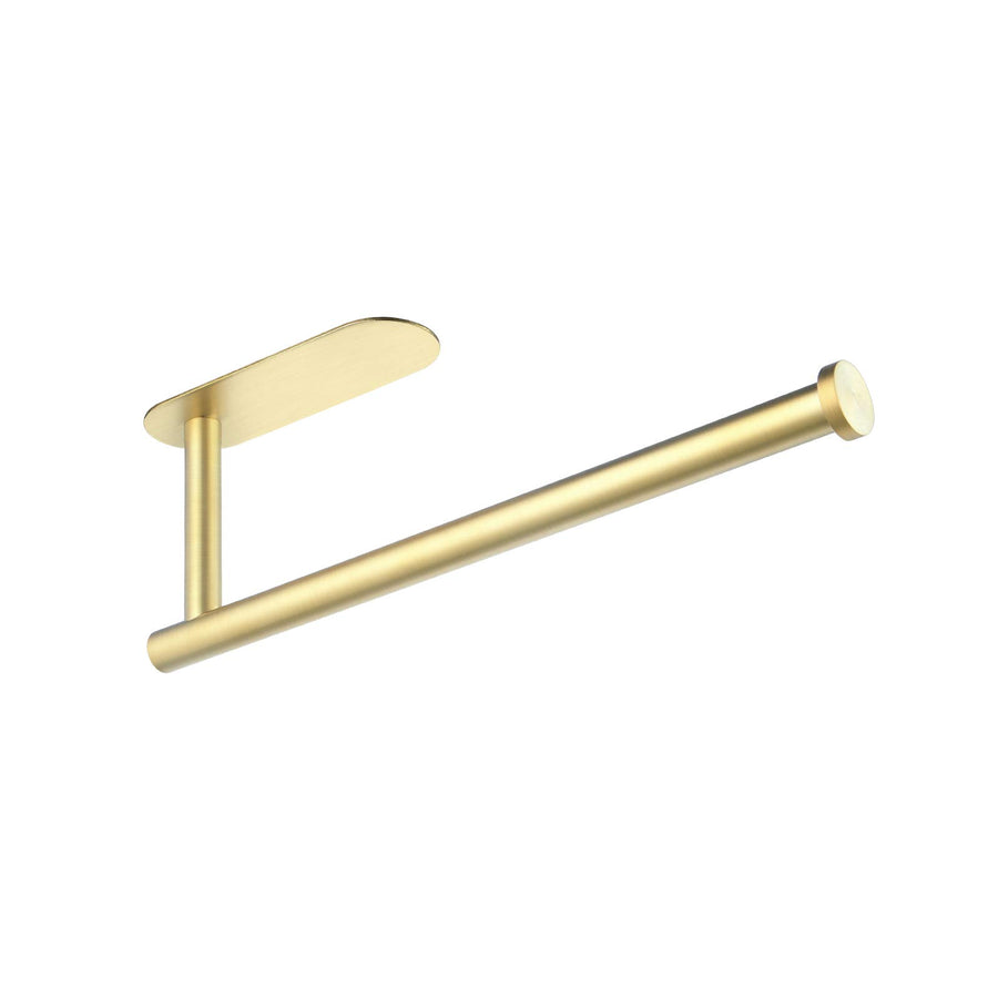 Gold Paper Towel Holder Under Cabinet Mount Adhesive Paper Towel Roll Holder for Kitchen Stick on Wall SUS 304 Stainless Steel, A7170S30-BZ