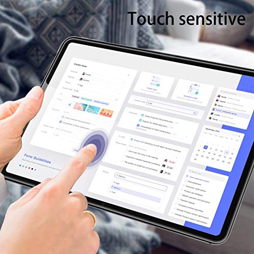 [2+2+1 Pack] Compatible with iPad Pro 12.9 2022 6th &amp; 2021 5th &amp; 2020 4th Screen Protector Tempered Glass and Camera Lens Protector, Compatible with Face ID &amp; Apple Pencil