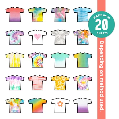 S.E.I. Playful Pastel Tie Dye Kit, Fabric Dye Spray Set