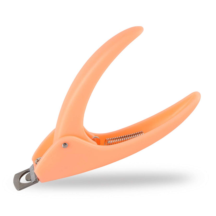Dr.Nail Adjustable Fake Nail Cutter False Nails Clipper Acrylic Nail Tip Trimmer for Artificial Nail Art Manicure Tools Clip Tool (Salmon)