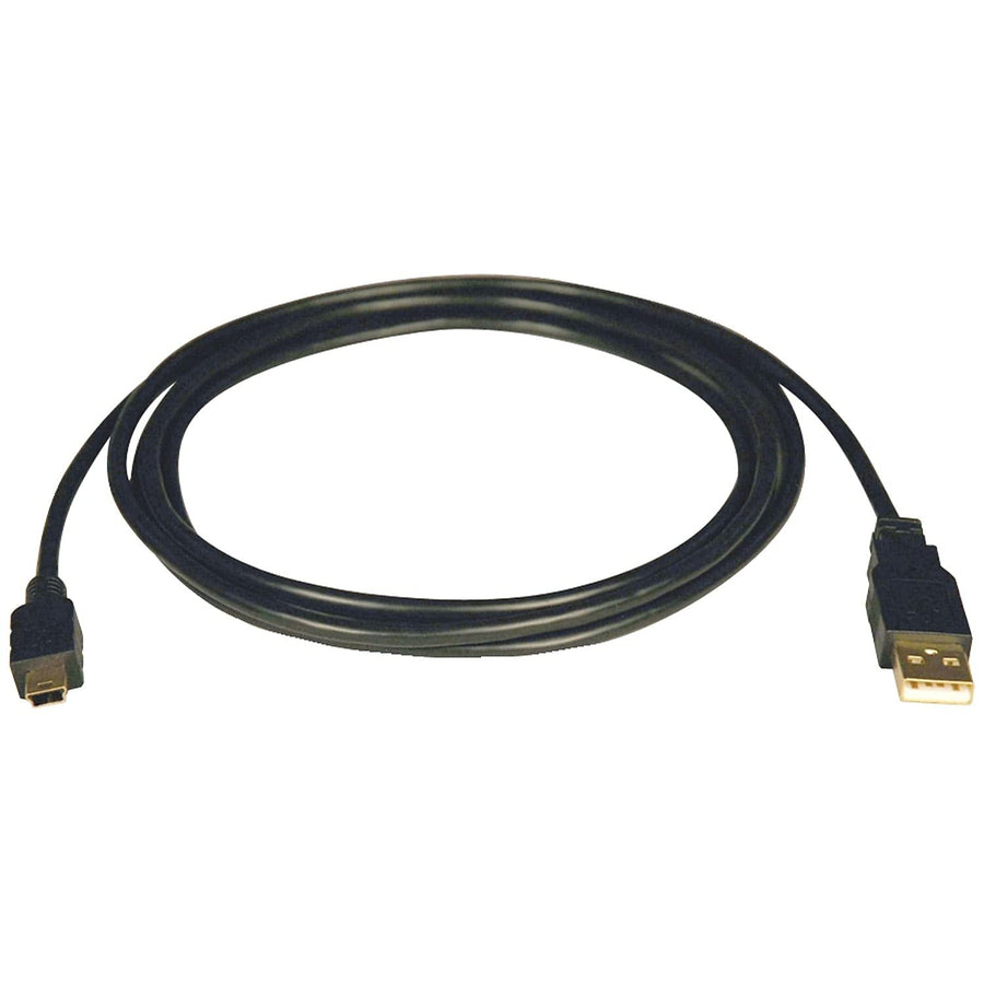 USB 2.0 Hi-Speed A to Mini-B Cable (A to 5Pin Mini-B M/M) 6-ft.(U030-006), Black