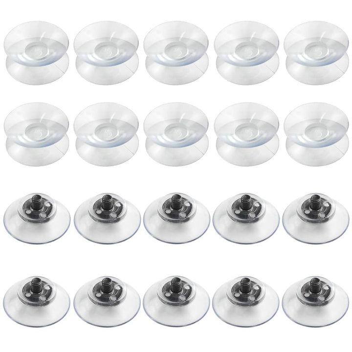 TOVOT 20PCS 2 Types Suction Cups Suction Pads with Scre