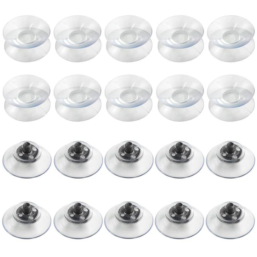 TOVOT 20PCS 2 Types Suction Cups Suction Pads with Scre