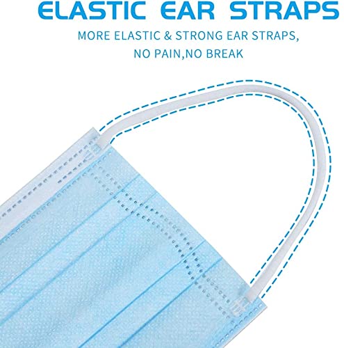 50 PCS Disposable 3-Ply Safety Face Mask for Personal Health