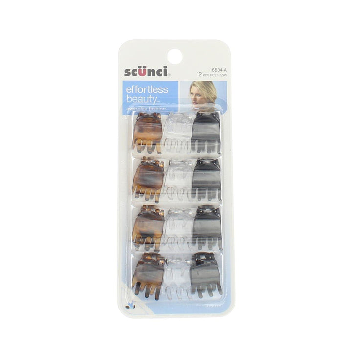 Scunci Claw Clips, Assorted, 12 ct. by BEVERLY JOHNSON