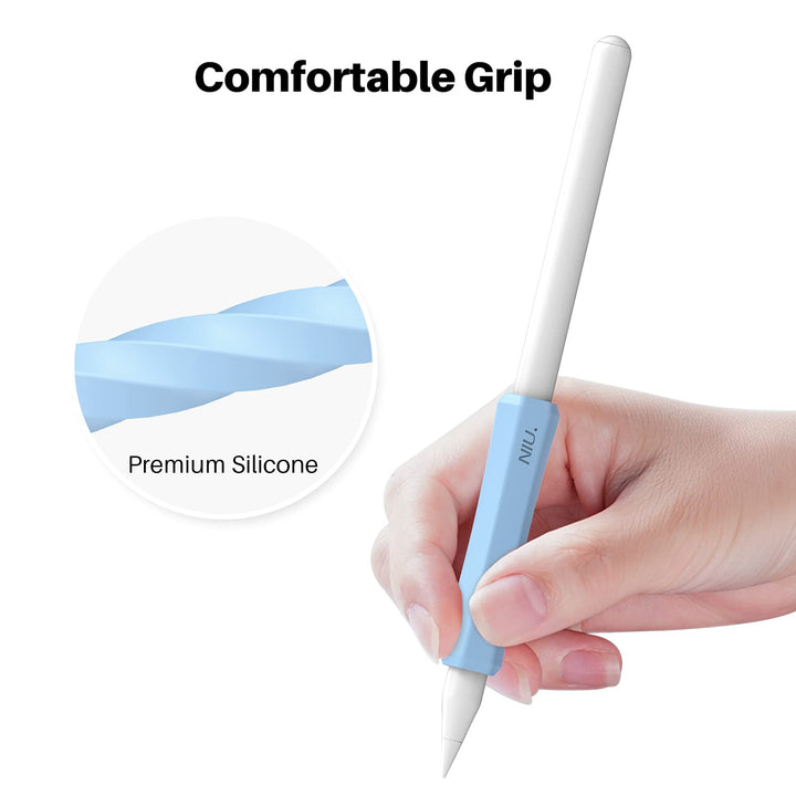 NIUTRENDZ 3 Pack Silicone Grip for Apple Pencil 2nd Gen
