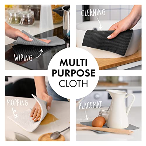 SUPERSCANDI Swedish Dishcloths for Kitchen 6 Pack of Gr