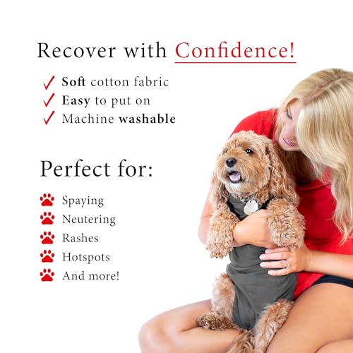 Recovery Suit for Dogs, Comfy Dog Surgery Suit, Female Spay and Male Neuter Onesie for Post-Op Care