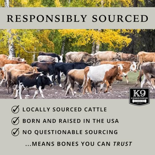 Beef Marrow Dog Bones Long Lasting for Aggressive Chewers - USA Made Single Ingredient Dynamo Bone for Small and Medium Dogs Upto 50 Pounds - 6 Pack