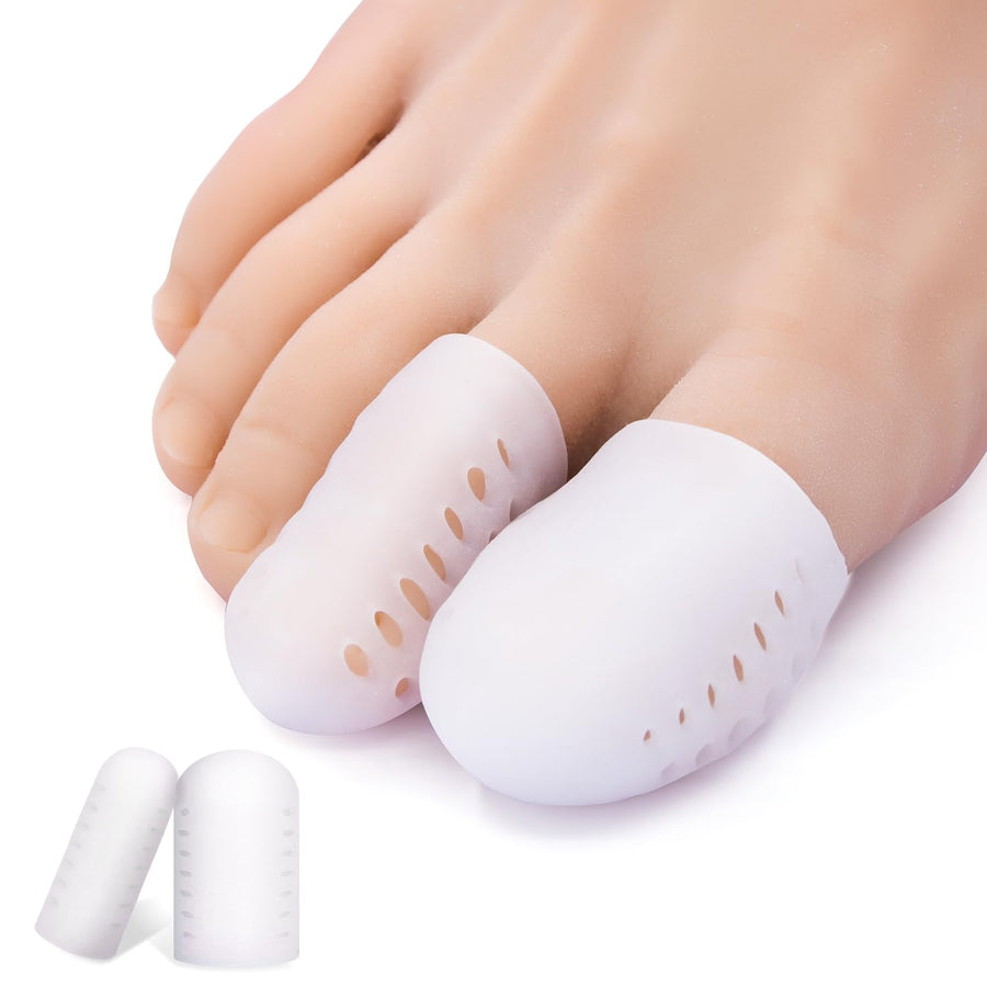 Niupiour Toe Protectors, White, 14 Piece Assortment