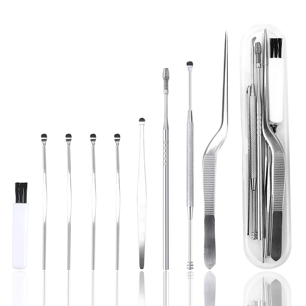 9Pcs Okom Ear Wax Removal Tool, Upgrade Ear Cleaner, Pr
