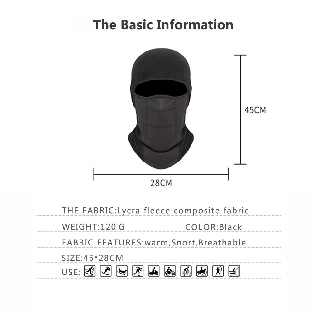 FSIGOM Windproof Balaclava Face Ski Mask,Winter Hat Out