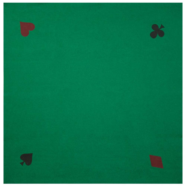 GSE 40 x 40 Casino Poker Card Playing Tabletop Felt Layout Mat, Playing Card Poker Games Square Table Mat