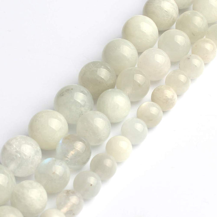 Love Beads 8mm Natural Moonstone Round Stone Beads for Jewelry Making 15inch Gemstone Semi Precious
