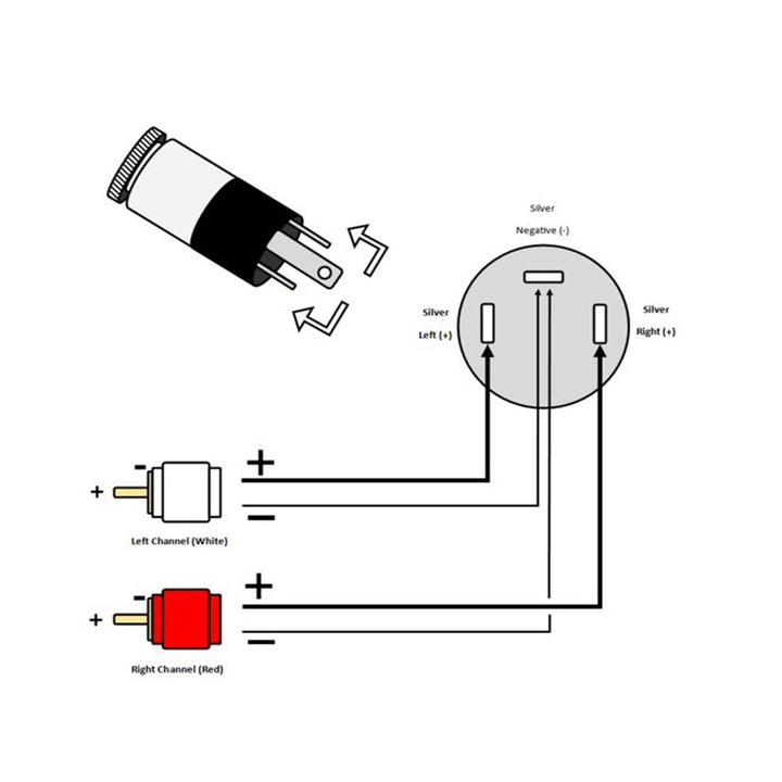 Nine to Nine 3.5mm Stereo Jack Panel Mount Connector Pa