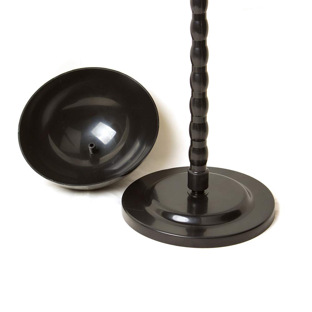 Wig Stand Plastic Hat Display Wig Head Holders Mannequin Head/Stand Portable Wig Stand Use Hat For Styling Drying Display Black Plastic Wig Stand (Black)