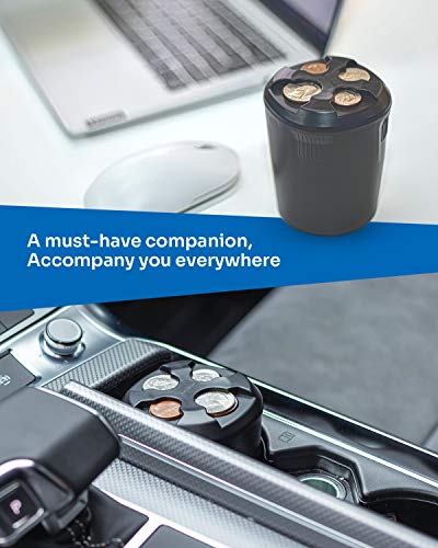 JOYTUTUS Universal High Capacity Car Coin Holder for Cu