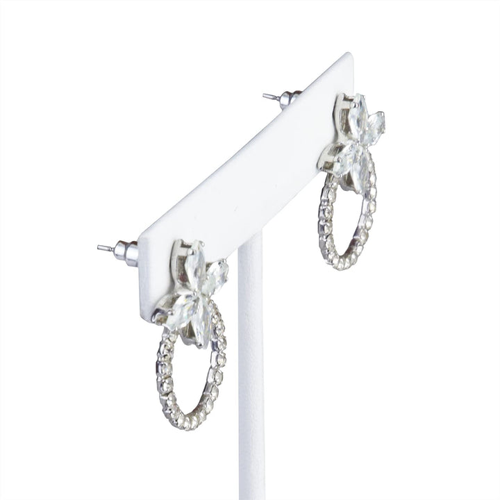 6Pcs Set Earring T Stand Display Set with 3 Different Heights, T Shape Jewelry Earring Showroom and Tradeshow Showcase Displays, White Leatherette, 4 1/2 H in; 5 3/4 H in; 6 3/4 H in