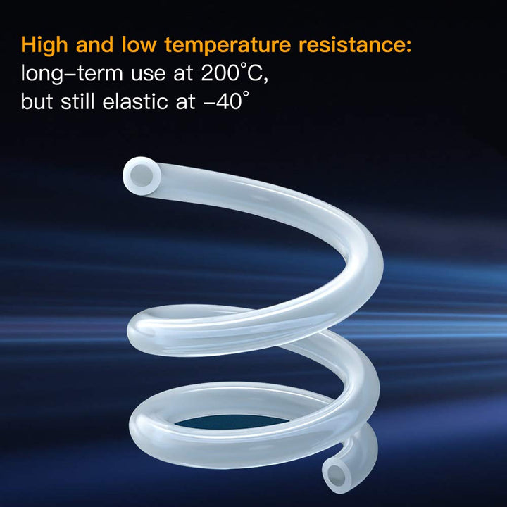 Silicone Tubing 5/32(4mm) ID x 13/64(5mm) OD 16.5ft(5m) Silicone Rubber Tube Air Hose Pipe for Pump Transfer Clear