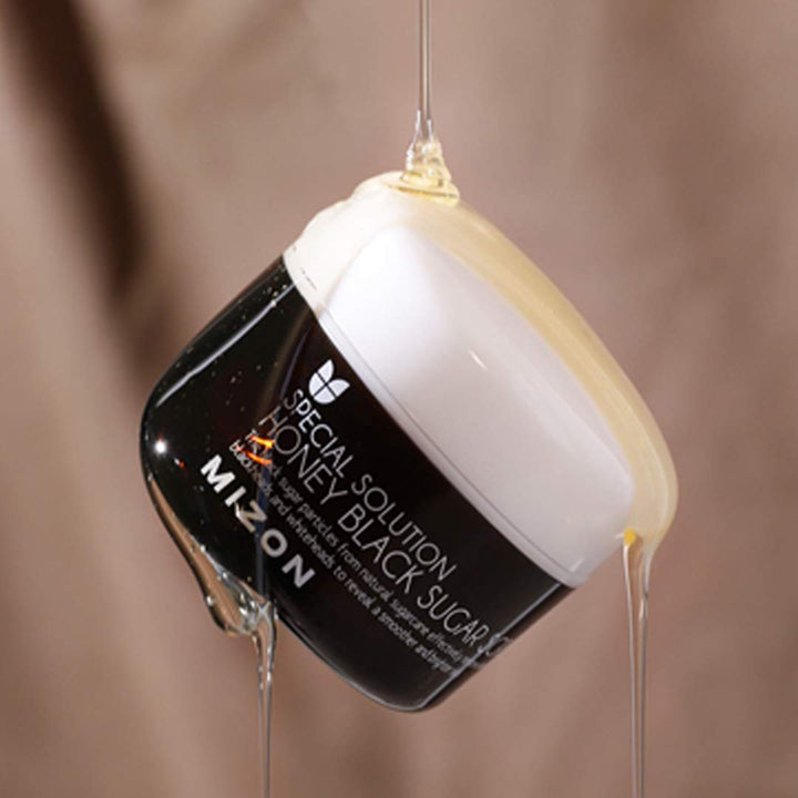 KOREAN COSMETICS, _ Honey Black Sugar Scrub 90g (blackheads, pores, exfoliate, moisturize)[001KR]