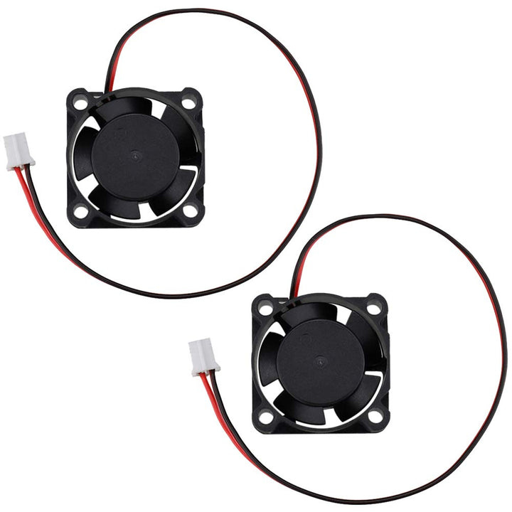 2-Pack 25mm x 10mm 5V Brushless DC Cooling Fan 2 Pin for Humidifier, Projector, Aroma Diffuser Ventilation