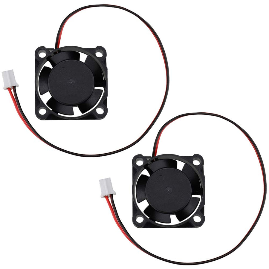 2-Pack 25mm x 10mm 5V Brushless DC Cooling Fan 2 Pin for Humidifier, Projector, Aroma Diffuser Ventilation
