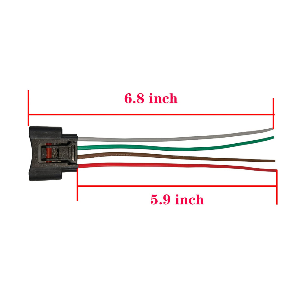 Set of 6 Ignition Coil Connector Plug Harness Replacement for Chevrolet Toyota Lexus Pontiac Scion Ignition Coil Female Connector Plug Harness Pigtail 4-Way Female 90980-11885