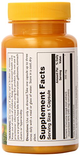 Thompson Turmeric Curcumin Extract, 300 mg 60-Capsules 