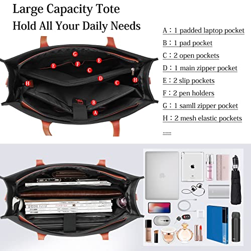 Tote Bag for Women Laptop Bag 15.6 Inch laptop USB Teac