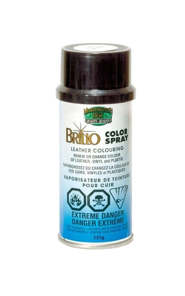 Moneysworth &amp; Best Brillo Nu-Life Leather/Vinyl/Plastic Color Renew Spray 4.5 oz, 006 Dark Brown