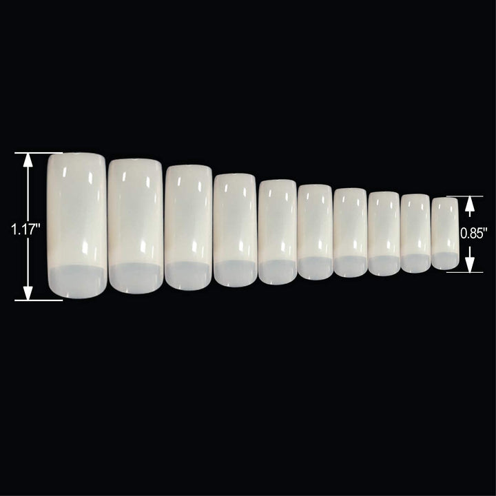 BE.YOU Beyou Natural Cosmo 500 Artificial False Nail Tips 10Sizes 23010 For Nail Shop Nail Salon (Natural)
