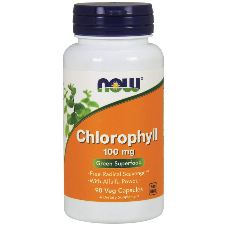 NOW Foods Chlorophyll 100 mg Caps, 90 ct
