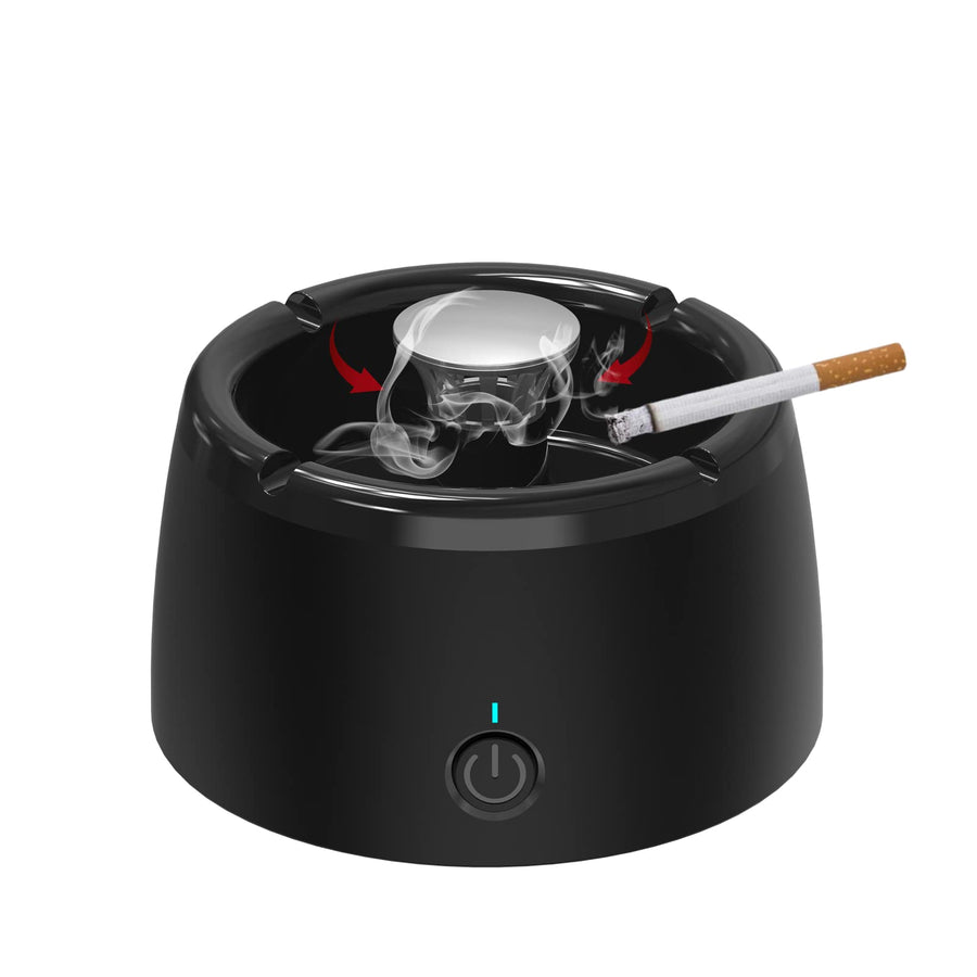 Smokeless Ashtray for Cigarettes USB Rechargeable Ash Tray for Indoor Home Office
