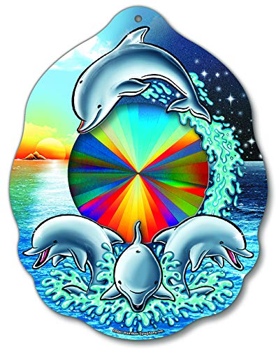 Rainbow Sun Catchers – Dolphin Sun Catcher - Holographic Rainbow Makers