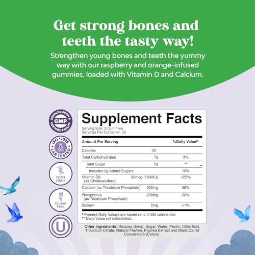 Natures Craft Tasty Kids Calcium Gummies - Vitamin D &a