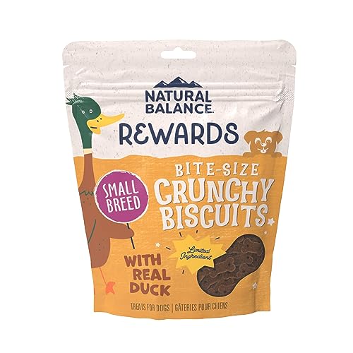 Limited Ingredient Rewards Crunchy Biscuits, Bite-Size Grain-Free Dog Treats for Small-Breed Dogs, Made with Real Duck, 8 Ounce (Pack of 1)