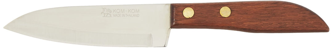 KOM KOM 4 Paring Knife Wood Handle (503-1), 10.1 x 2.6 x 0.5 inches,Brown