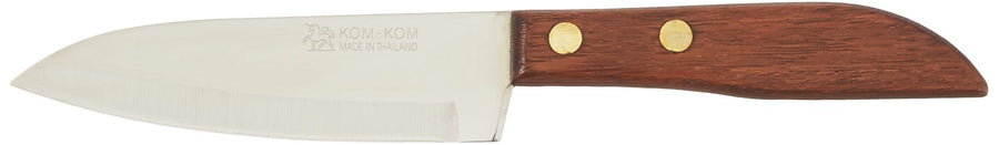 KOM KOM 4 Paring Knife Wood Handle (503-1), 10.1 x 2.6 x 0.5 inches,Brown