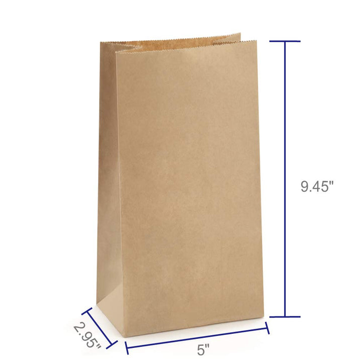 BagDream Paper Lunch Bags 4lb 100Pcs Snack Bags, Craft 