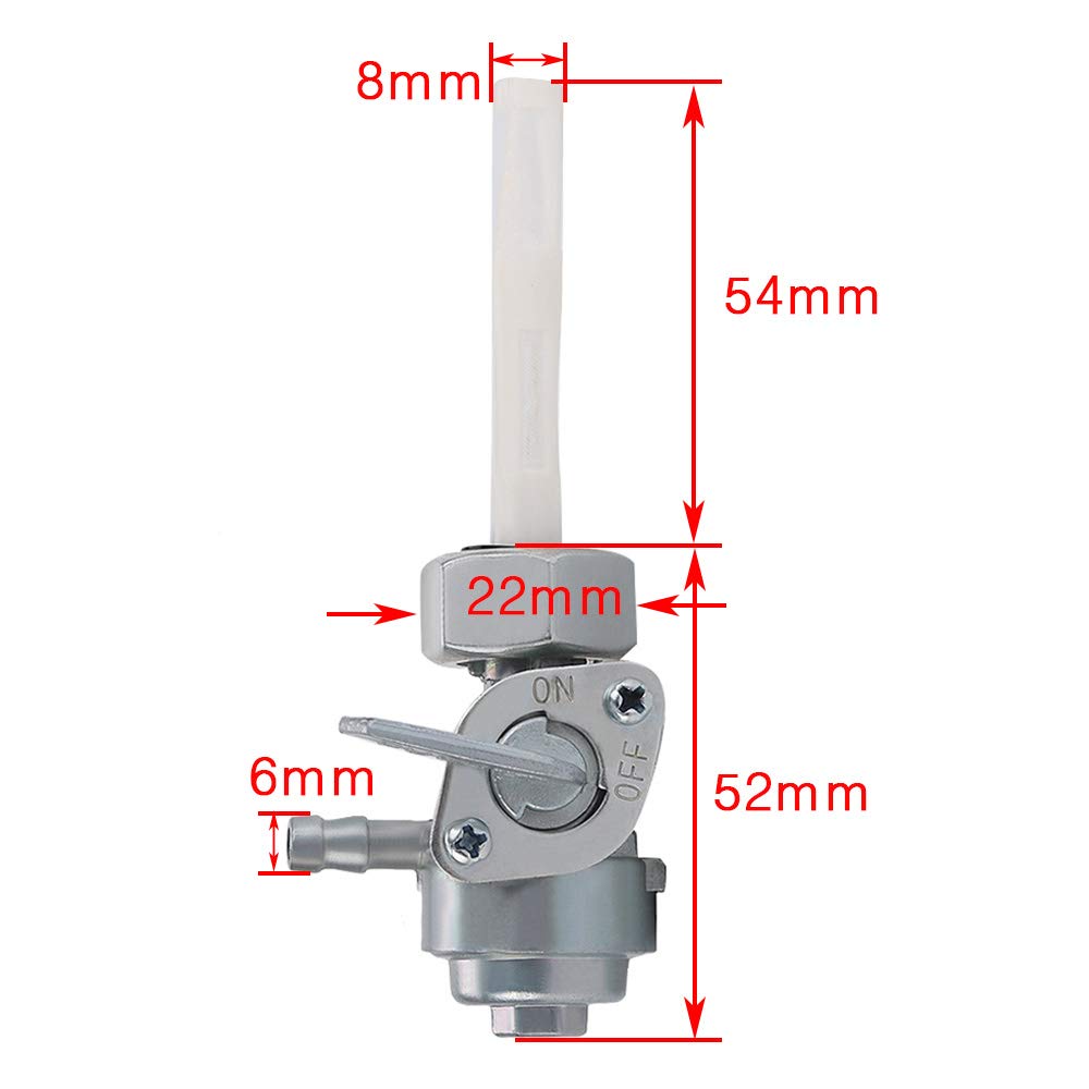 Generator Petcock Fuel Gas Tank Switch Shut Off Valve for Predator Champion Generac Etq Homelite Husky Powermax Replace 0j0974 (16mm x 1.5mm)