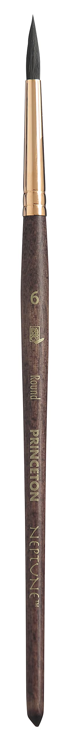Neptune Paintbrush, Size 6, Dark Wood