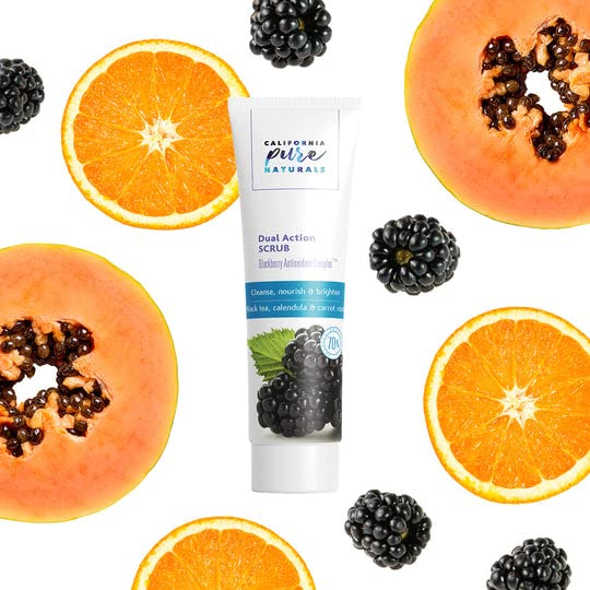 Dual Action Scrub. Exfoliating Face Wash For Soft &amp; Polished Skin (4.0 Oz)