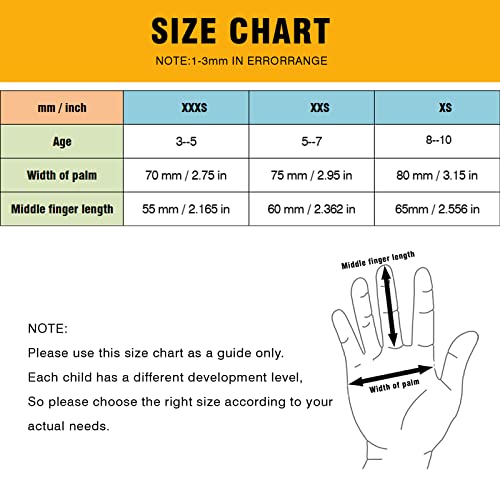Ages 5-7 Kids Gardening Gloves,Yard Work Gloves for Toddlers, Youth, Girls, Boys, Childrens, Soft Safety Rubber Gloves (XXS Age 5-7, 1 Pair Pink Unicorn)
